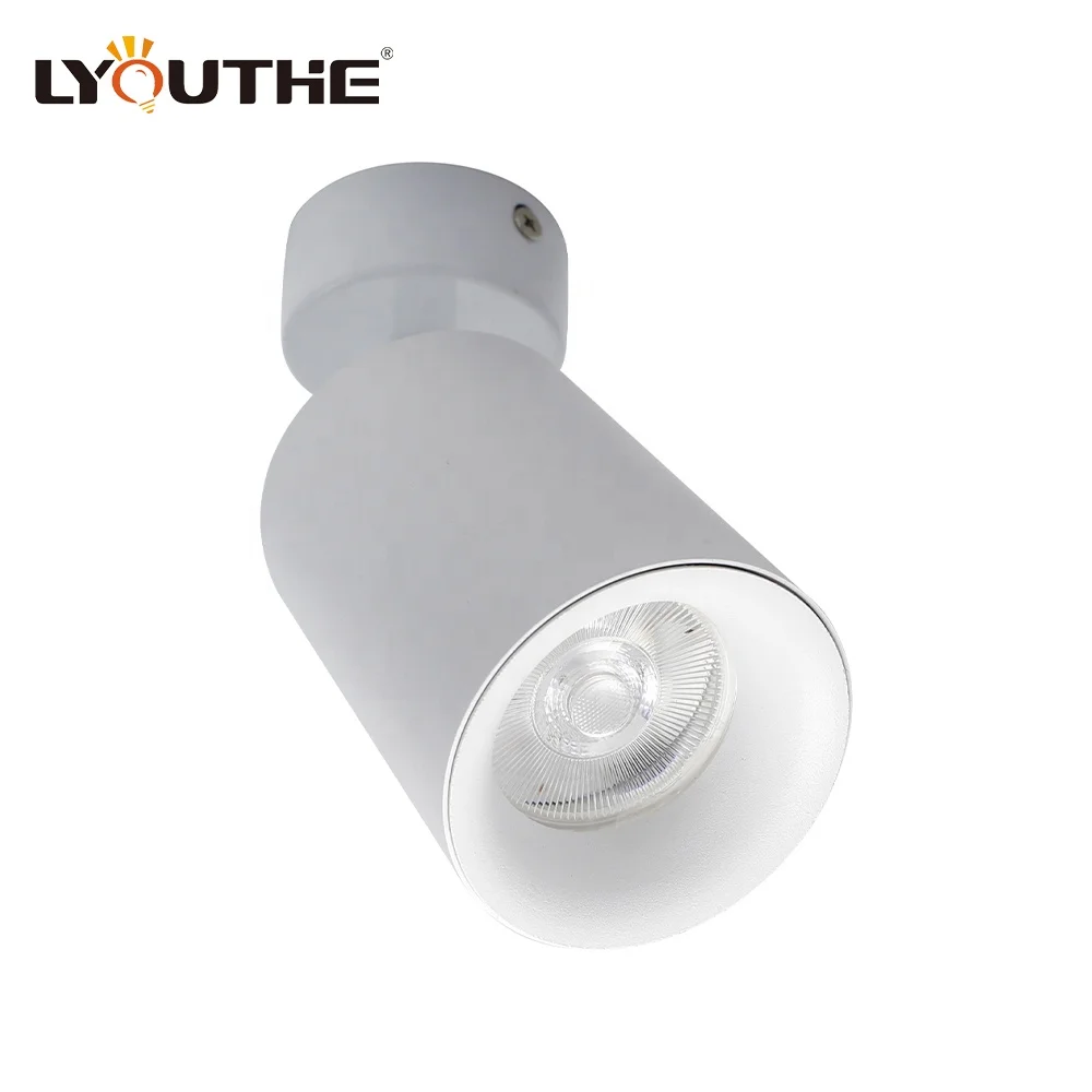 GU10 MR16 Aluminum alloy adjustable spotlights fixtures surface mounted track lights for showroom