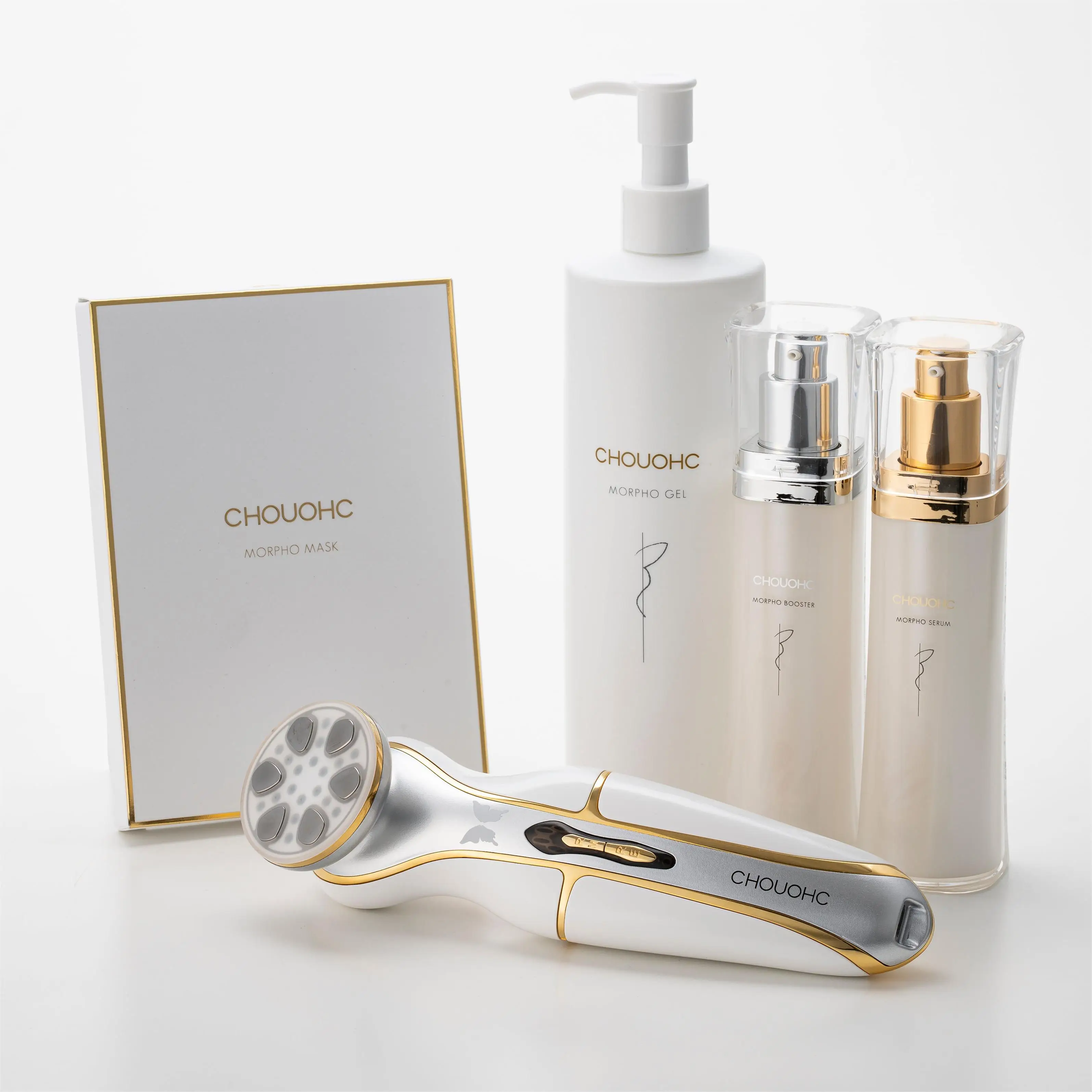 Japanese 2024 RF EMS LED Home Use Beauty Device Rechargeable Facial Massager Skin Care Rejuvenation Machine For Face Neck Lift