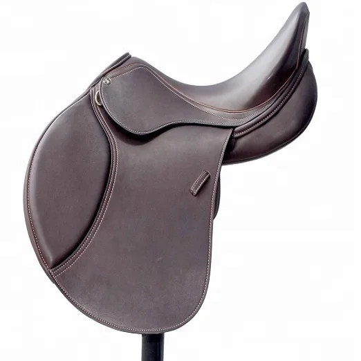 Wholesale Equestrian Horse Saddlery Goods Genuine Leather Equestrian Horse Riding Dressage Saddle For Sale