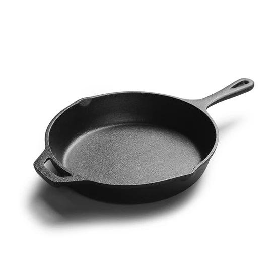 Home Kitchen BBQ Non-coating Cast Iron Frying Pan 10 Inch 12 Inch Cooking Pot Coating Smooth Surface Dining Tool