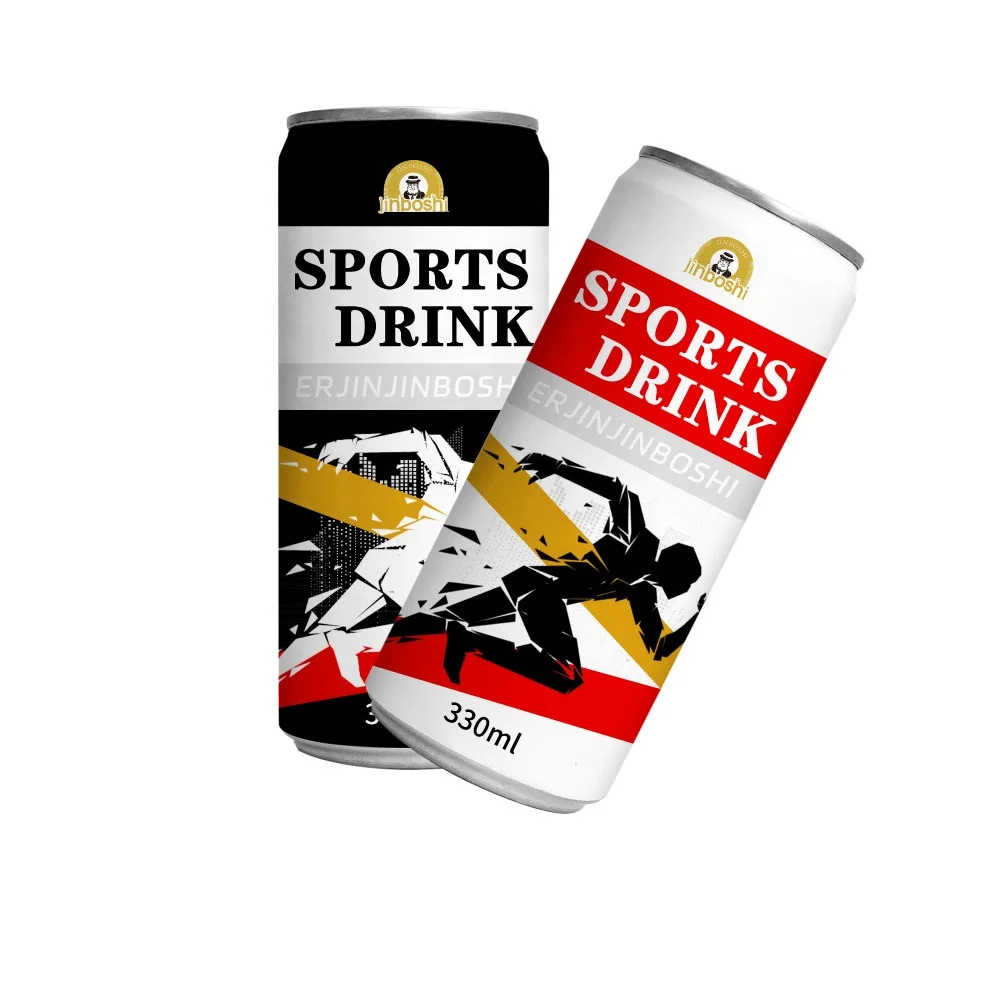 custom private label Fruit flavor electrolyte energy sports Beverage 330ml*24 cans soda carbonated healthy sports energy drinks