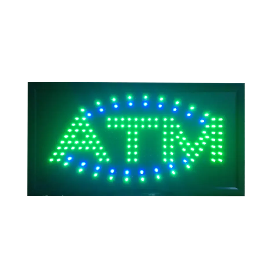 Custom Led Sign Board High Bright Led Open Neon Sign Led ATM Electronic Signs For Bank