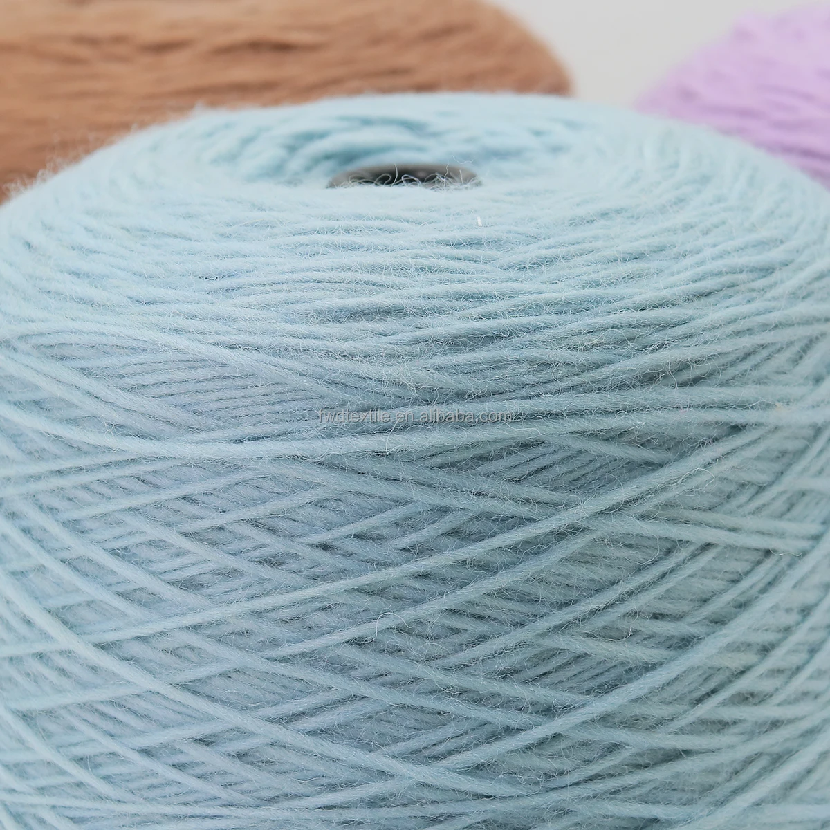 56 Colors 1.5Nm/1 Wholesale 100% Knitting Wool Yarn Cone Dyed Fancy Yarn for Sewing Weaving Knitting Sweaters Hats Scarves