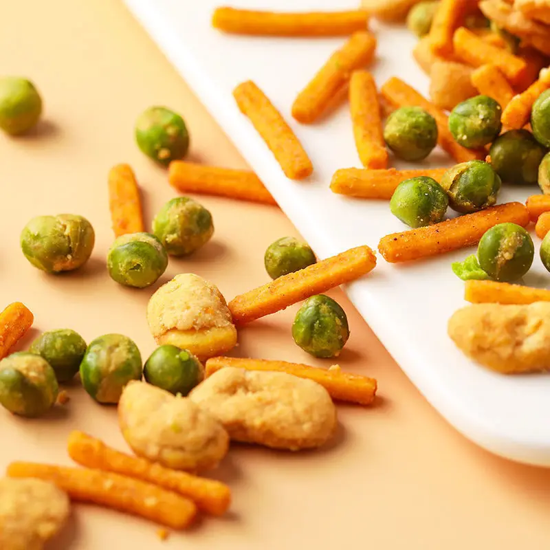 Wholesale loose snacks mixed snacks with shrimp strips broad beans chickpeas and chickpeas
