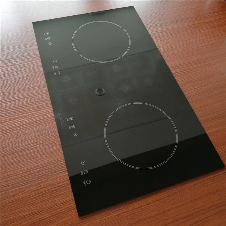 High temperature black glass ceramic cooking plate, ceramic glass for induction cooker glass top