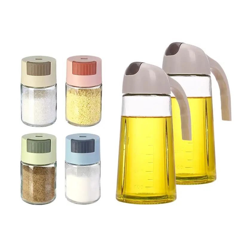 In Bulk Wholesale Empty Round 100ML  Pepper Spice Kitchen Seasoning Container Control 0.5g Salt Shaker Glass  Dispenser with Lid