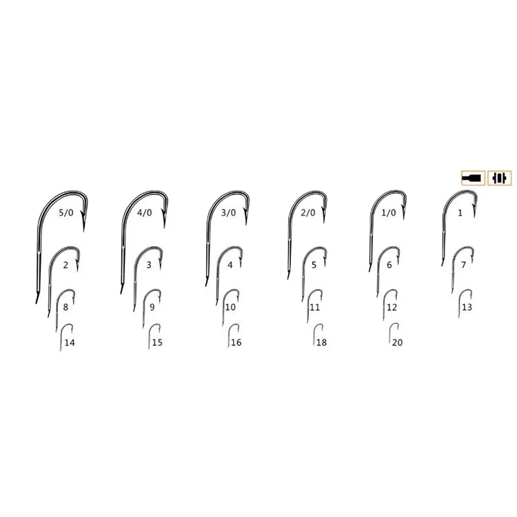 FJORD Various size 20# to 5/0 korea fishing hooks With Barbed for saltwater