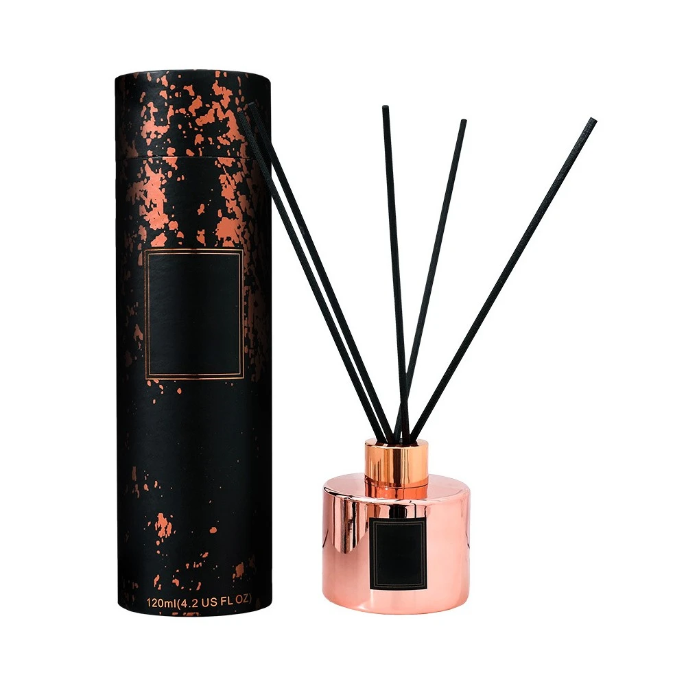 120ml Mercury Color Oil Diffuser Decorate Glass Bottle Aroma Reed Stick For Home Fragrance