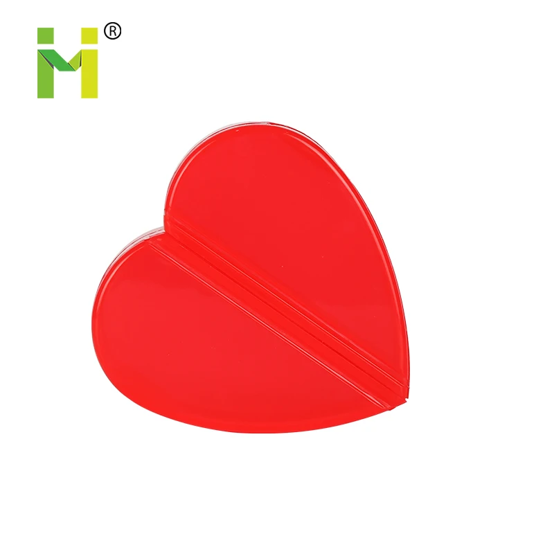 Hot Selling Heart-Shaped Smart Pill Box Portable Oval Tablet Container Innovative Pill Storage Case