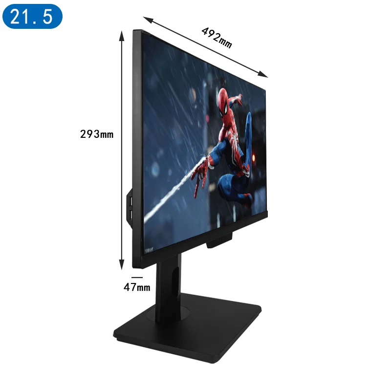 Qihui oem aio Touch All-in-One 27inch  Desktop computer pc  case  Black Android/Linux/win7/win8/win10  Webcam, USB Type-C  Home
