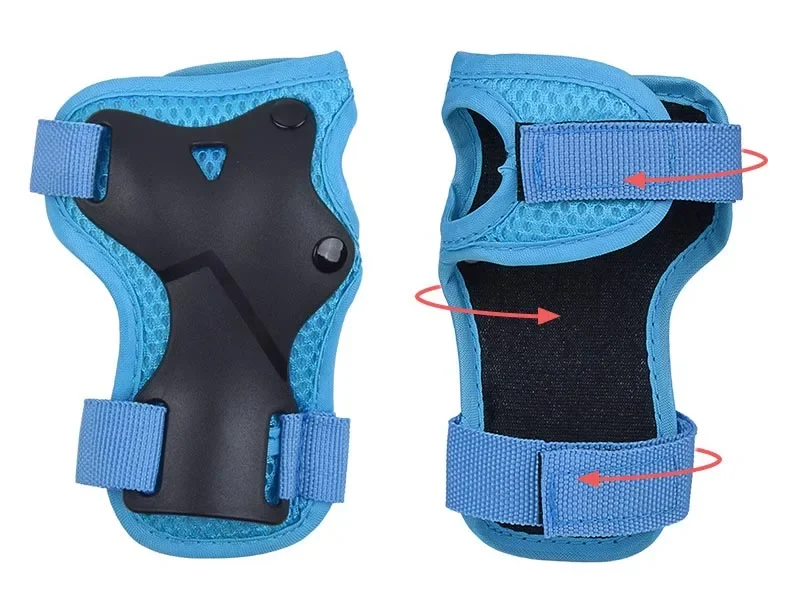 Wholesale 6Pcs Kids Elbow Wrist Knee Pads Protective Gear Set Skate Roller Cycling Bike Protective Gear with helmet