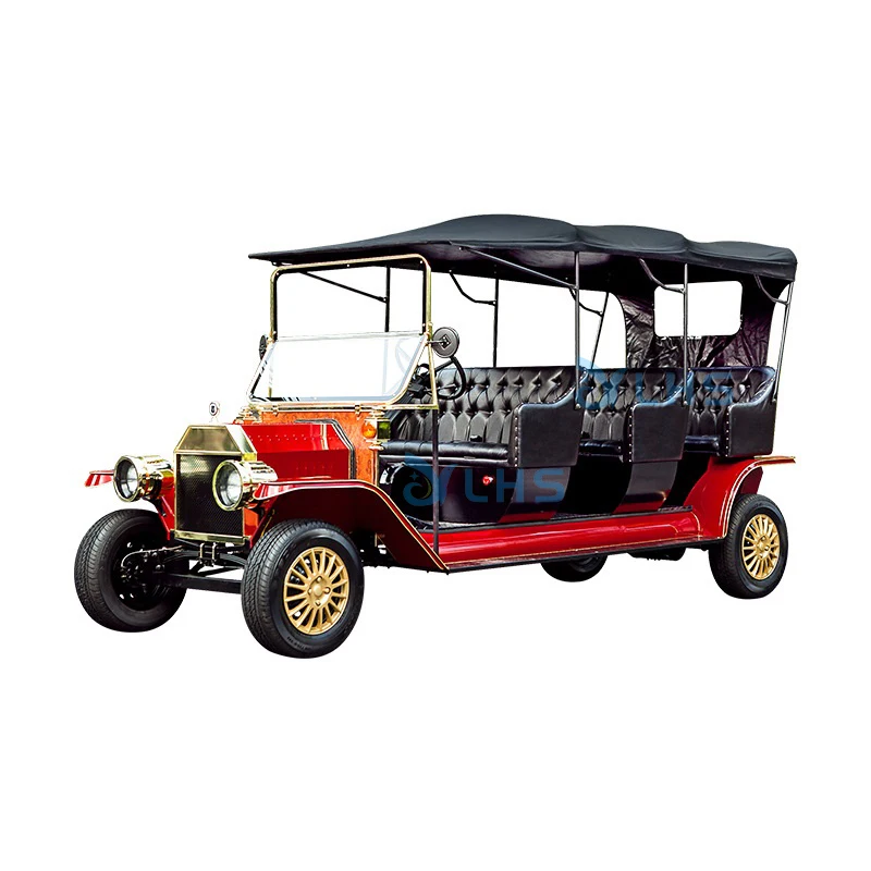 Hot selling electric sightseeing classic car retro desgin vintage car 72v lithium battery antique classic car for golf club