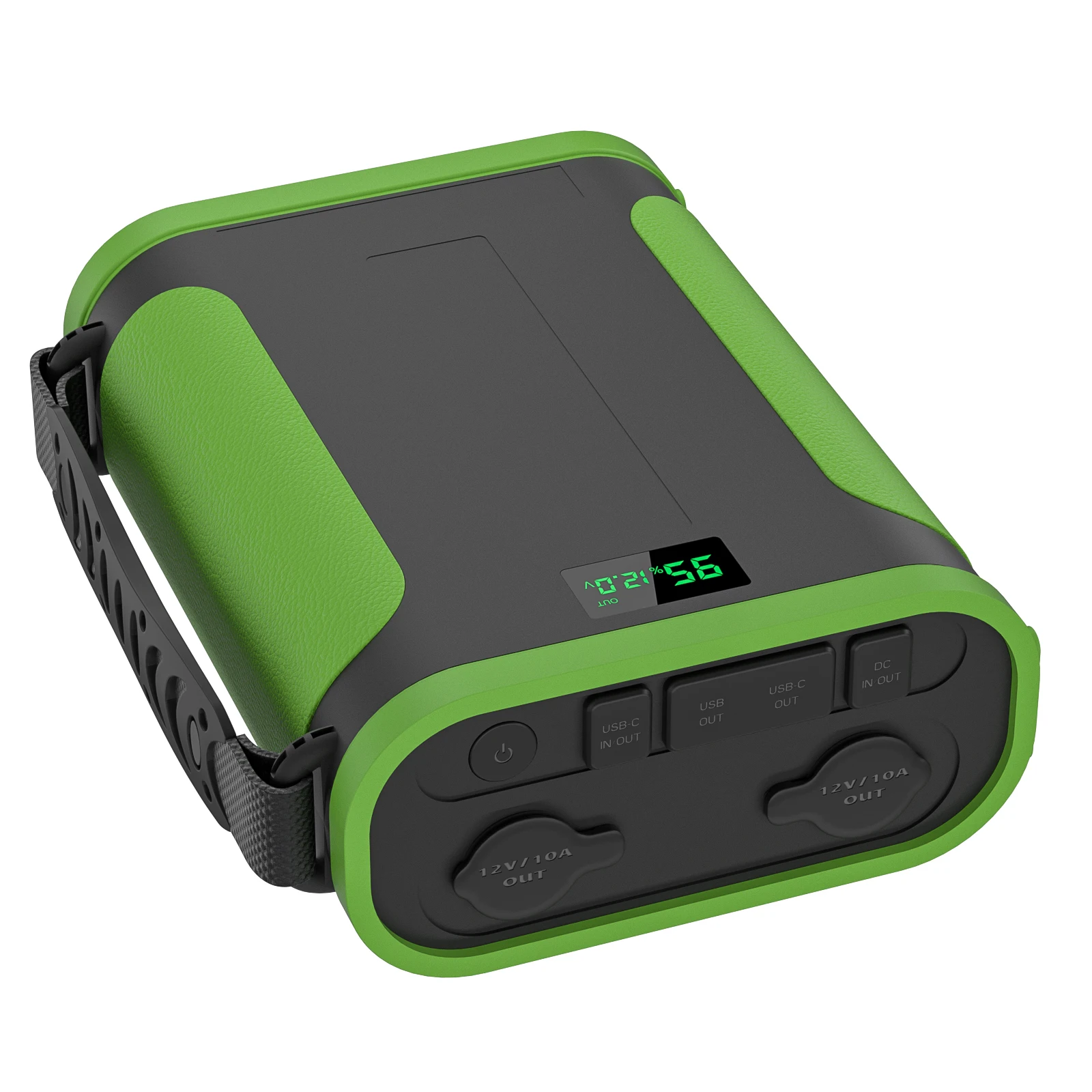 Portable 100000mah 308WH DC 24AH Power Pack with 12v cigar Smart LCD Display 12V 10A Output Lifepo4 CPAP External Battery