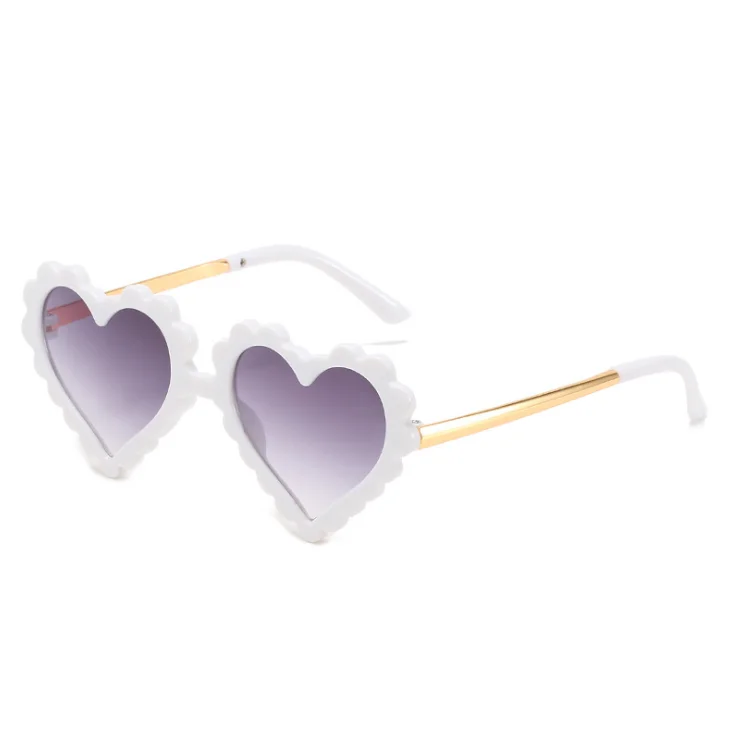 Heart Shaped Sun glasses Cute Outdoor Beach Eyewear  for boys girls Toddler Children Party Photography Kids sunglasses
