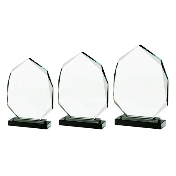 Ice Peak Wholesale K9 blank Crystal glass award trophy custom 3d laser Engrave Crystal Glass trophy plaques