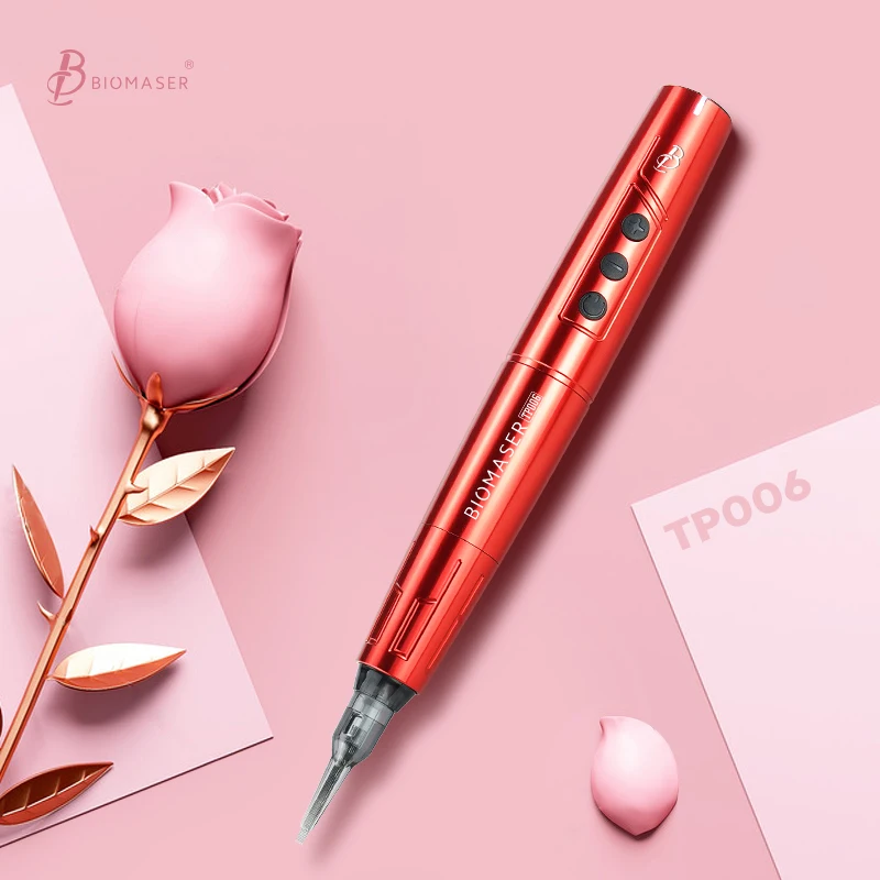 Biomaser TP006 Rechargeable Wireless Dermografo Microblading Machine Permanent Makeup Micropigmentation Machine