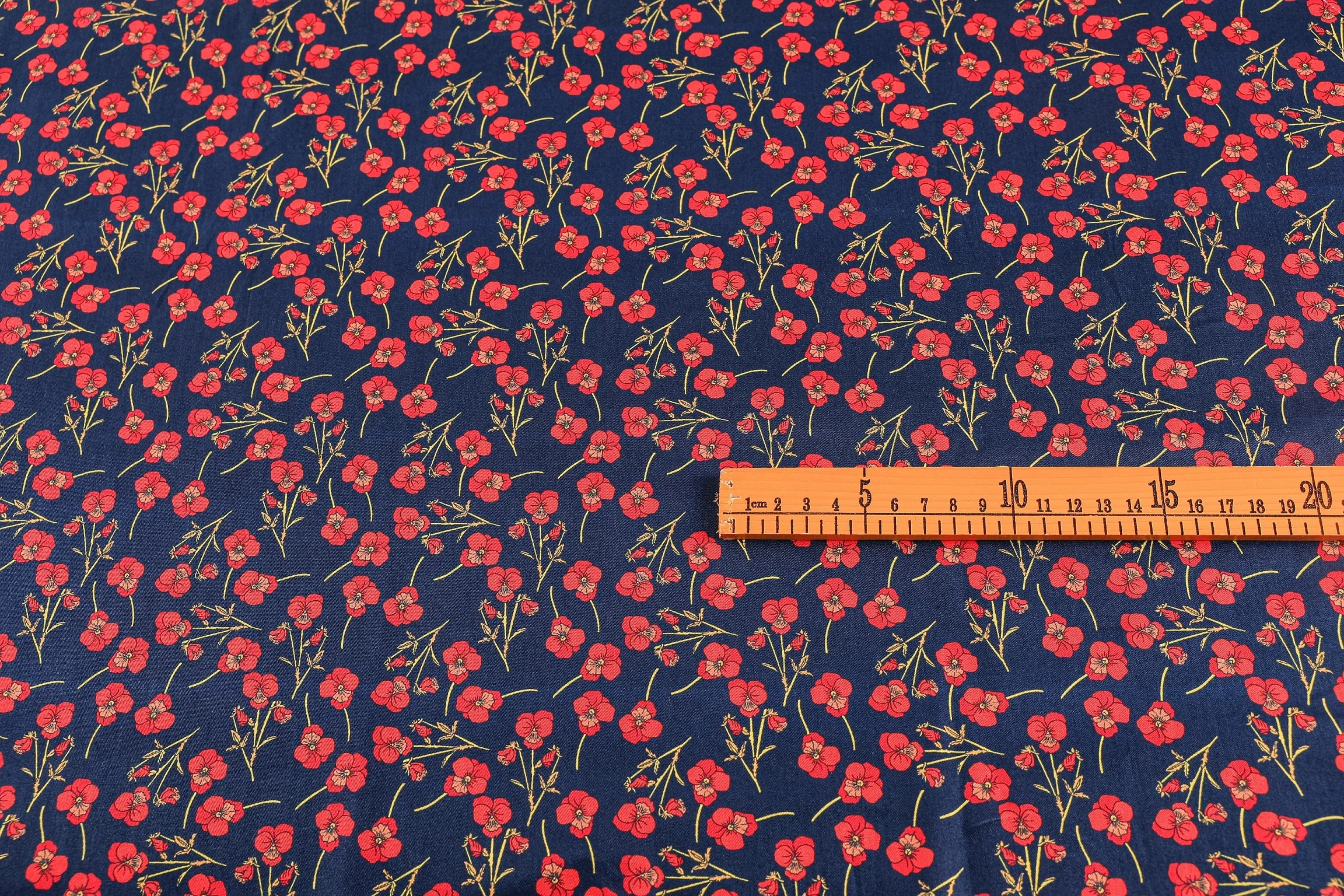 Liberty Fabric Custom Digital Print Flowers Cherry Bird Animal Twill Cotton Liberty For Clothing