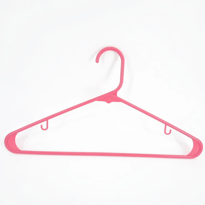 Heavy duty cheap color hanger plastic clothes hangers laundry hangers