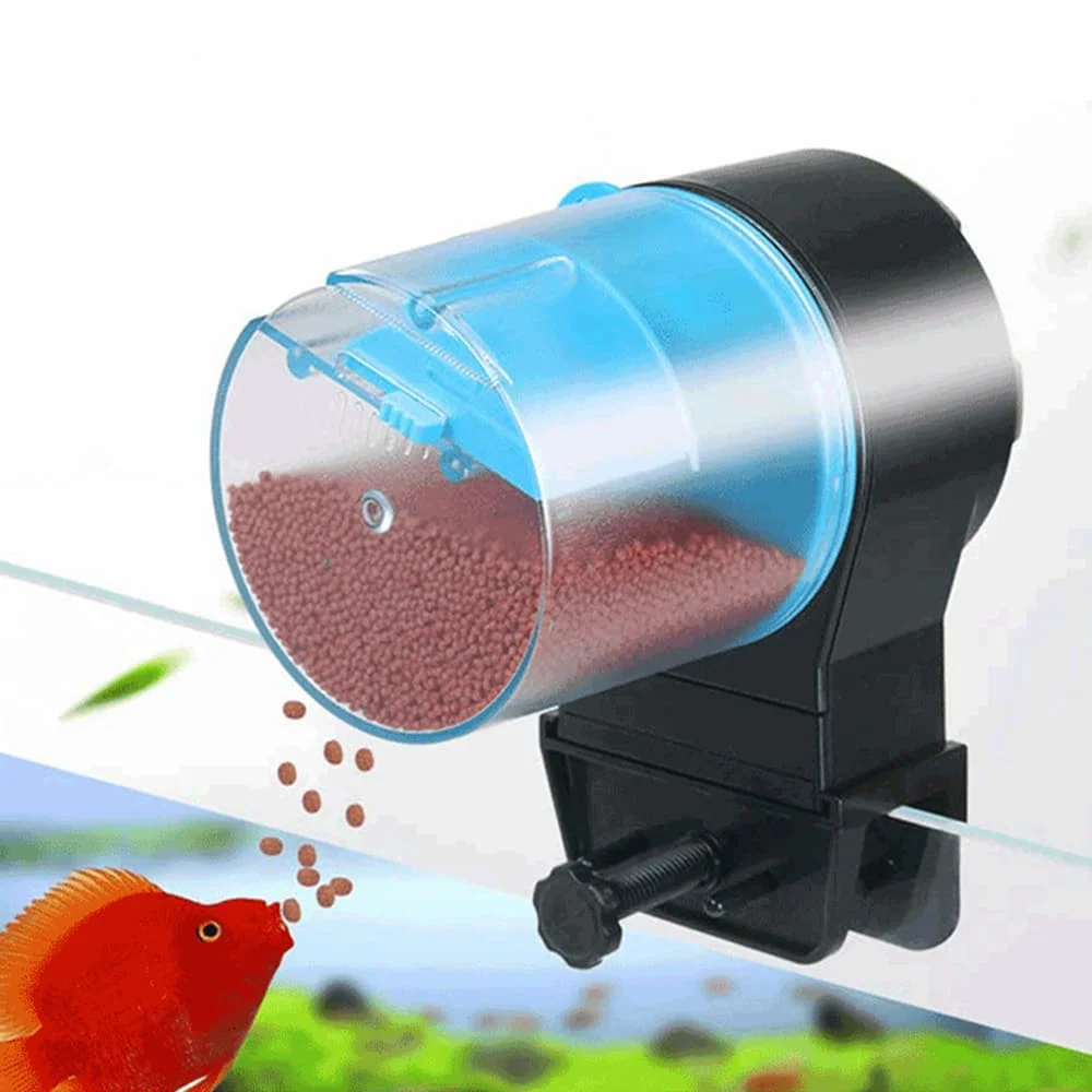 Automatic Fish Feeder Export Electric Auto Fish Food Timer Dispenser for Aquarium or Small Fish Turtle Tank