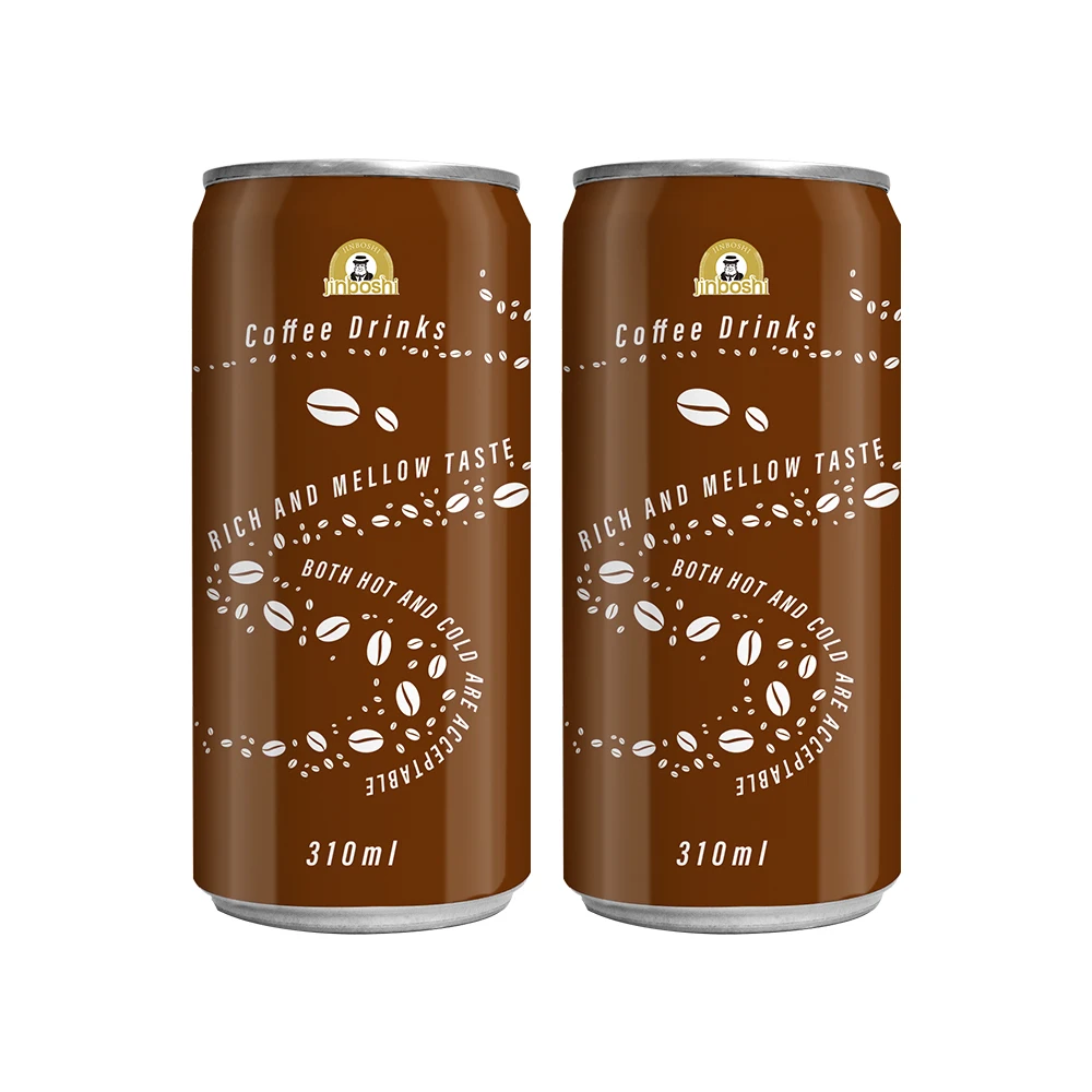 custom Private Label korean dark cafa coffee drinks 250ml canned ready to drink cold brew mix liquid white black coffee drinks