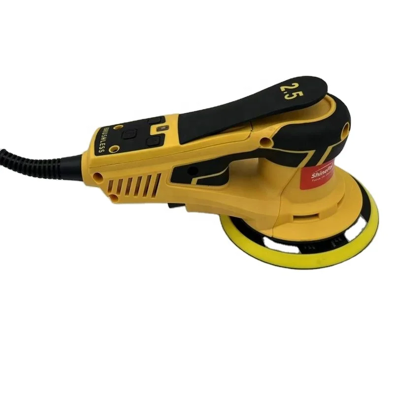 Shinepal 6Inch 150mm Power Sander Electric Orbital   Sander Central Vacuum Brushless Motor Sander
