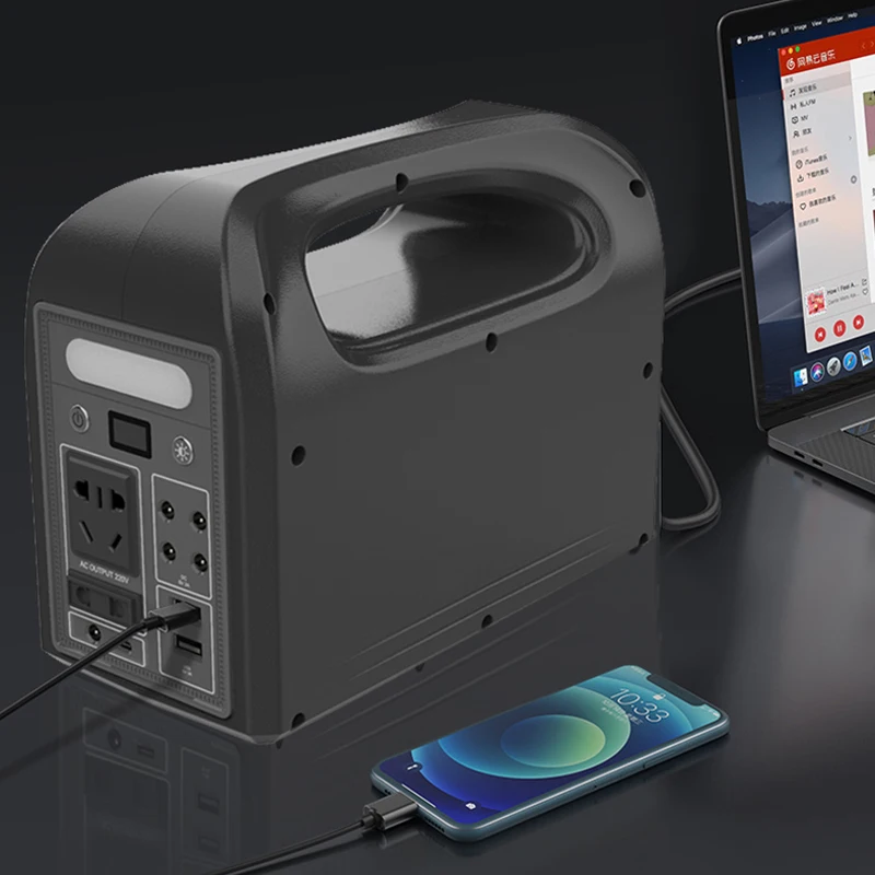 Power Station 200w 300w 500w 1000w 1500w 220v Mini All In One Home Portable Solar Power Generator