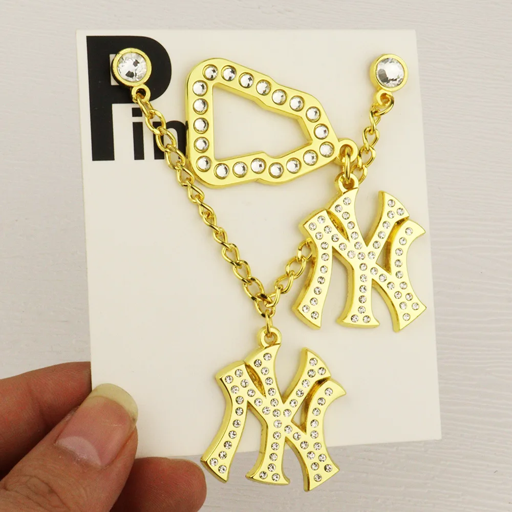 New Era hat pin MLB team logo decorative hat pendant_hat chain metal pin