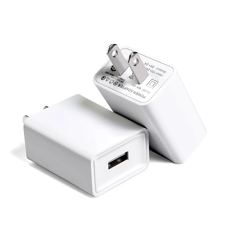 Портативное Сетевое зарядное устройство с одним портом USB 5 в 2 а реальной емкостью дорожный адаптер для телефона