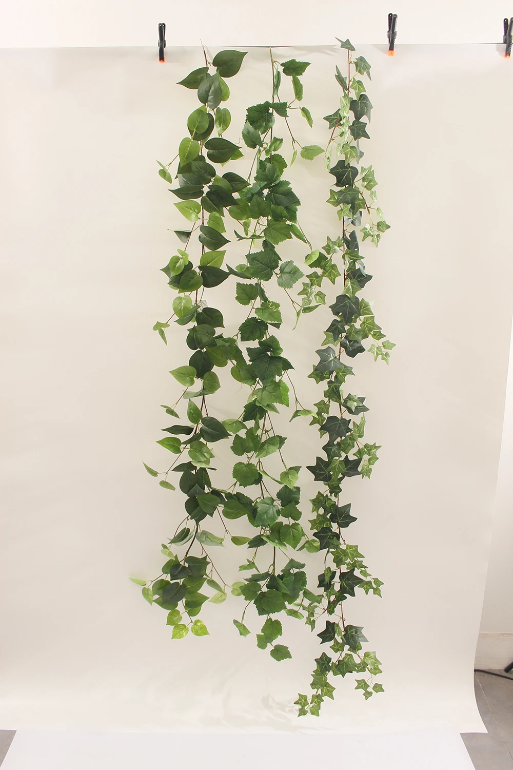 Wholesale Long Artificial Green Vine Groundnut Leaf Vine Faux Plants Outdoor Indoor Wall Hanging Ceiling Decoration