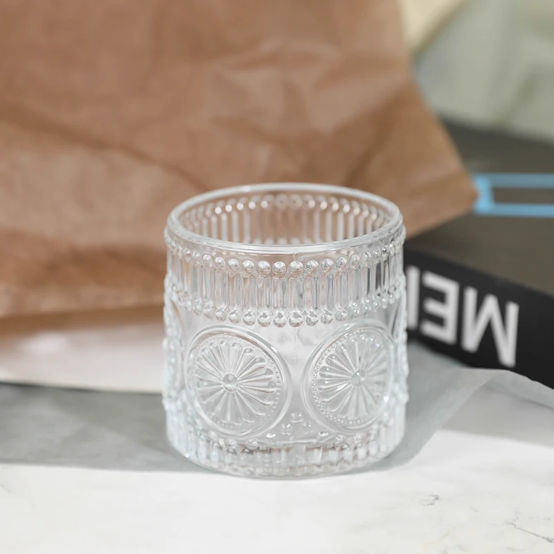 High Quality Factory Direct Whisky Glasses Clear Crystal Cylindrical Shot Glasses Flat Wine Glasses
