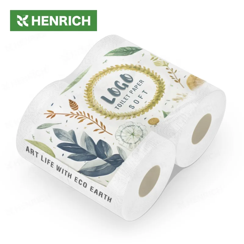 New Products 1ply 2ply 3ply 90 Rolls 15gsm Toilet Tissues White Custom Logo Cores Toilet Paper For Bathroom Use