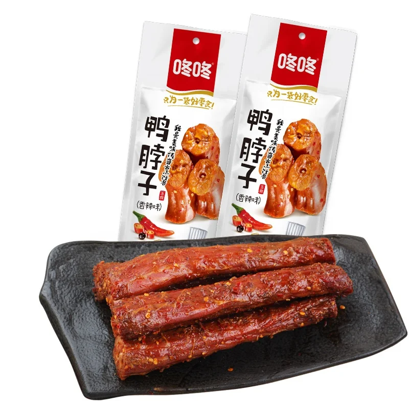 Китайская острая коленчатая утка, вкусная утиная шейка, питательная китайская местная деликатеса для отдыха