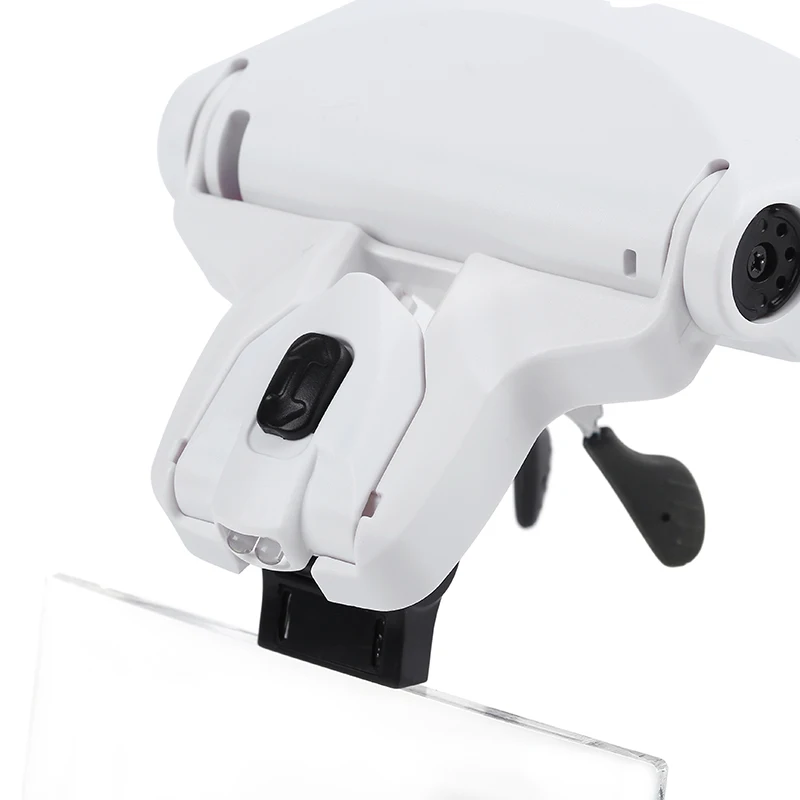 5 Lens 1.0X-3.5X Adjustable Loupe Headband Magnifying Glass For Collections Circuits Jewellery