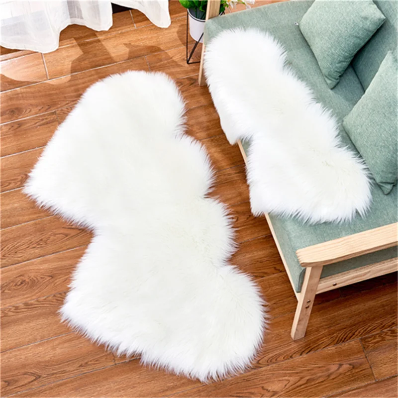 Amazon hot sale fur Rug Siamese love Fluffy Plush Faux Fur carpet wholesale Area rugs Soft mat