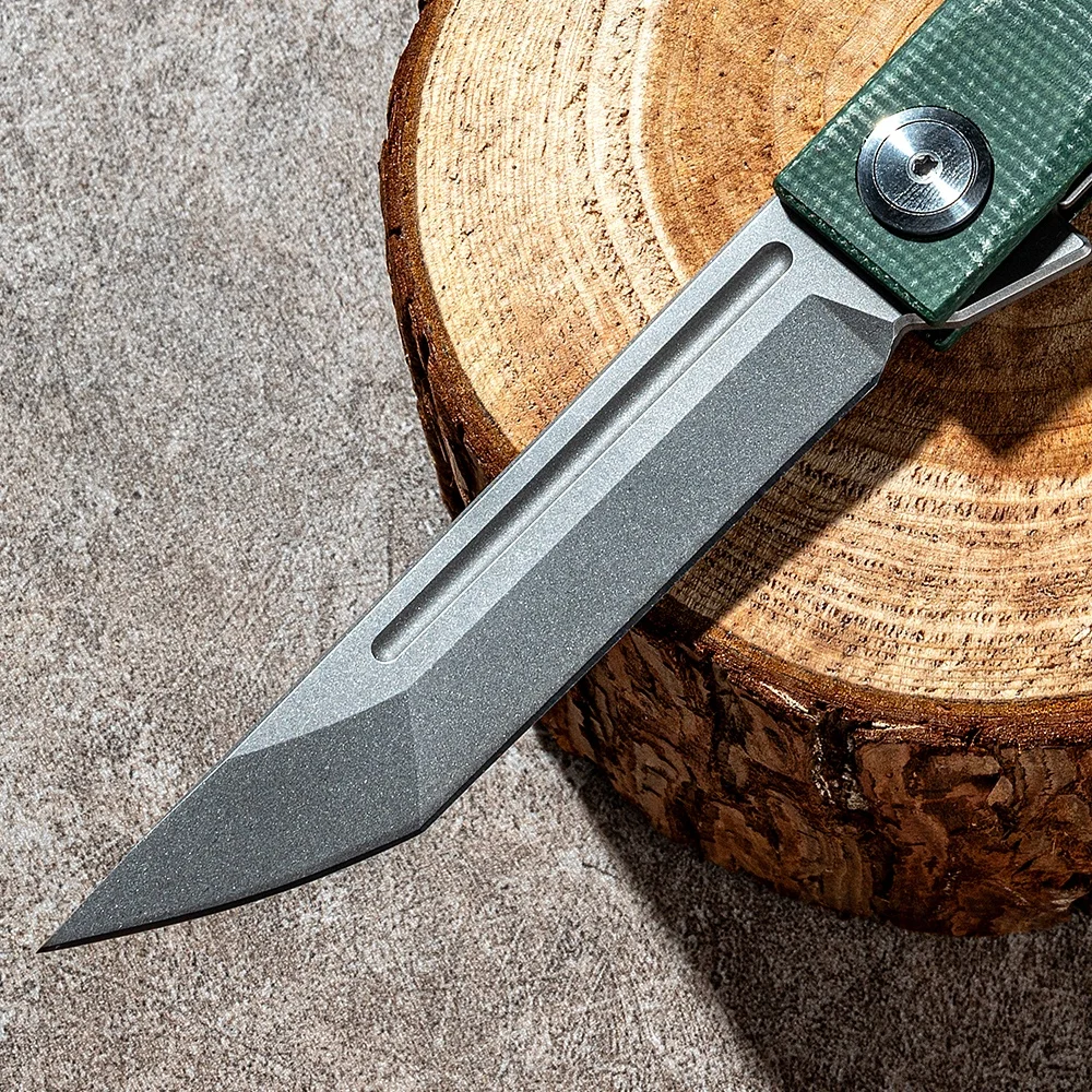 EDC Outdoor Multi Function Tool Small Pocket Knife Damast VG10 Steel Sandwashing Blade Knives For Hunting