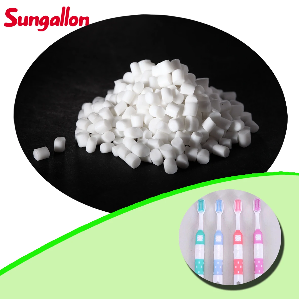 Sungallon GP520 series factory direct sales TPE toothbrush overmolded raw materials