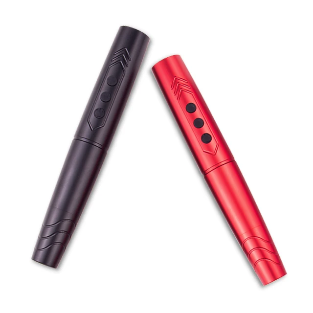 Wireless Permanent Makeup Machine Pen Beauty Eyebrow Tattoo Machine with 2 Battery and four color