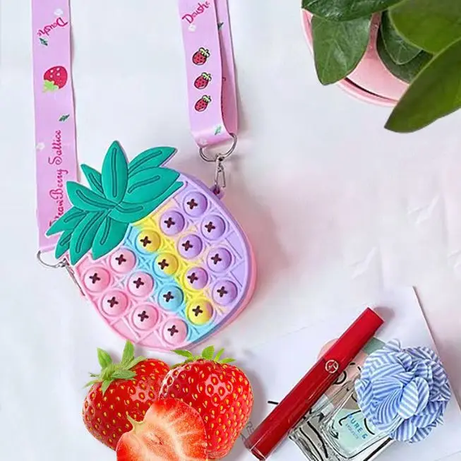 2021 New Silicone Push Bag HandBag Crossbody Handbag Beach Luxury Handbags Silicone Fidget Purse Toy it Popped Bag
