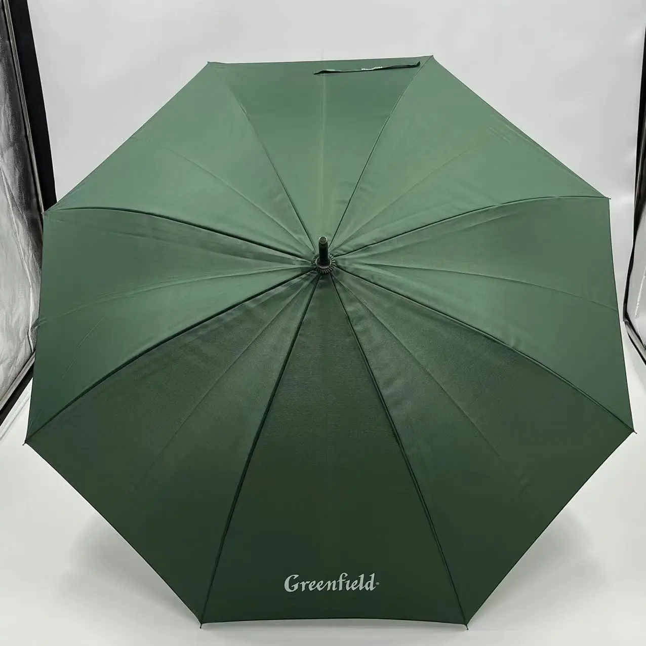 Custom Logo 190T Pongee Material One-Piece Full Body Straight Golf Umbrella Automatic Open & Close for Rain Sun Travel Gift