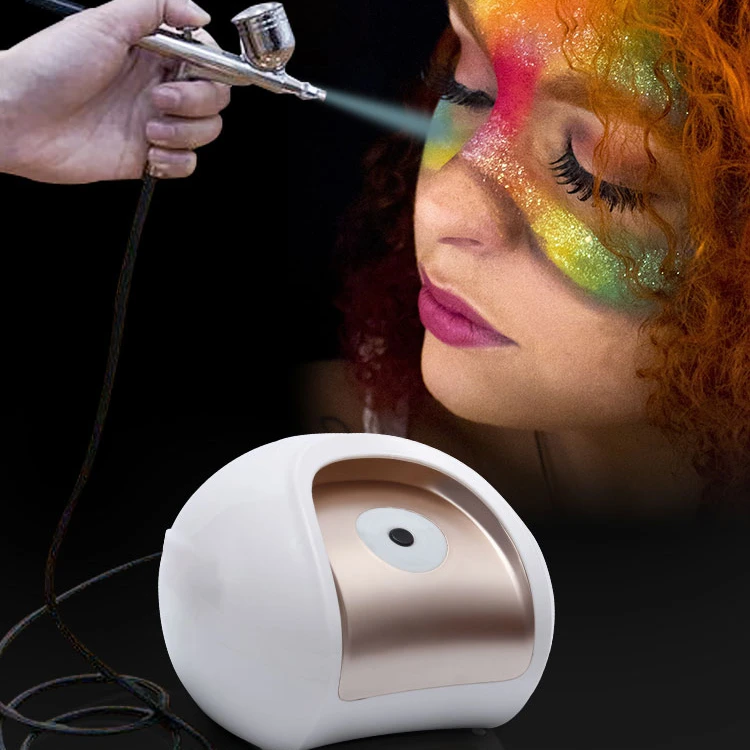 AIRBRUSH COMPRESSOR HS-578K BLACK WITH GOLD AIRBRUSH Multi-purpose Airbrush Compressor Set