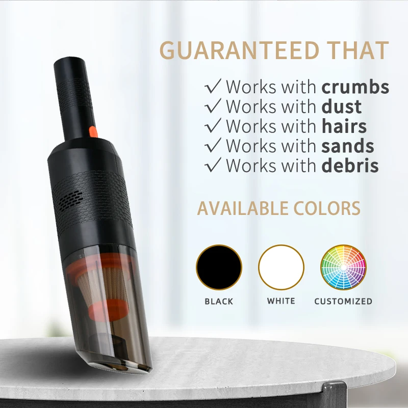 Household Vacuum Cleaner Small Car Wireless Charging Fully Automatic High Power Car Vacuum Cleaner Desktop Computer