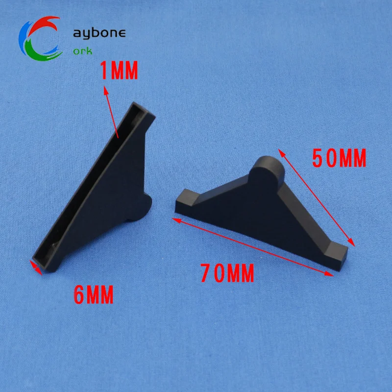 50*70*6mm Replaceable Resilient Non-Slip Anti-Collision Plastic Corner Protector Protective Edge Protector for Glass
