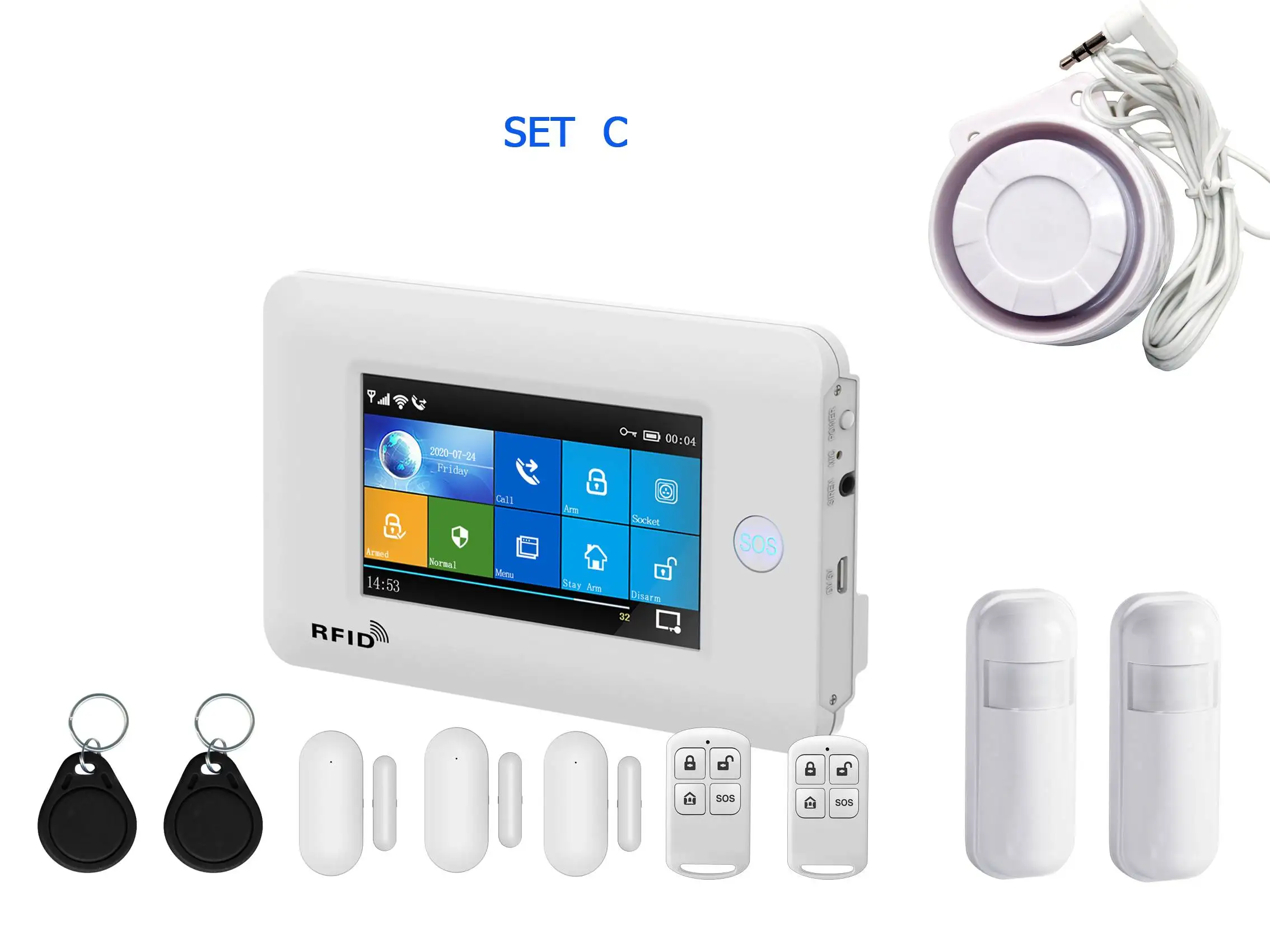 Cellular 4G GSM/wifi Alarm System   WIFI/GSM/GPRS