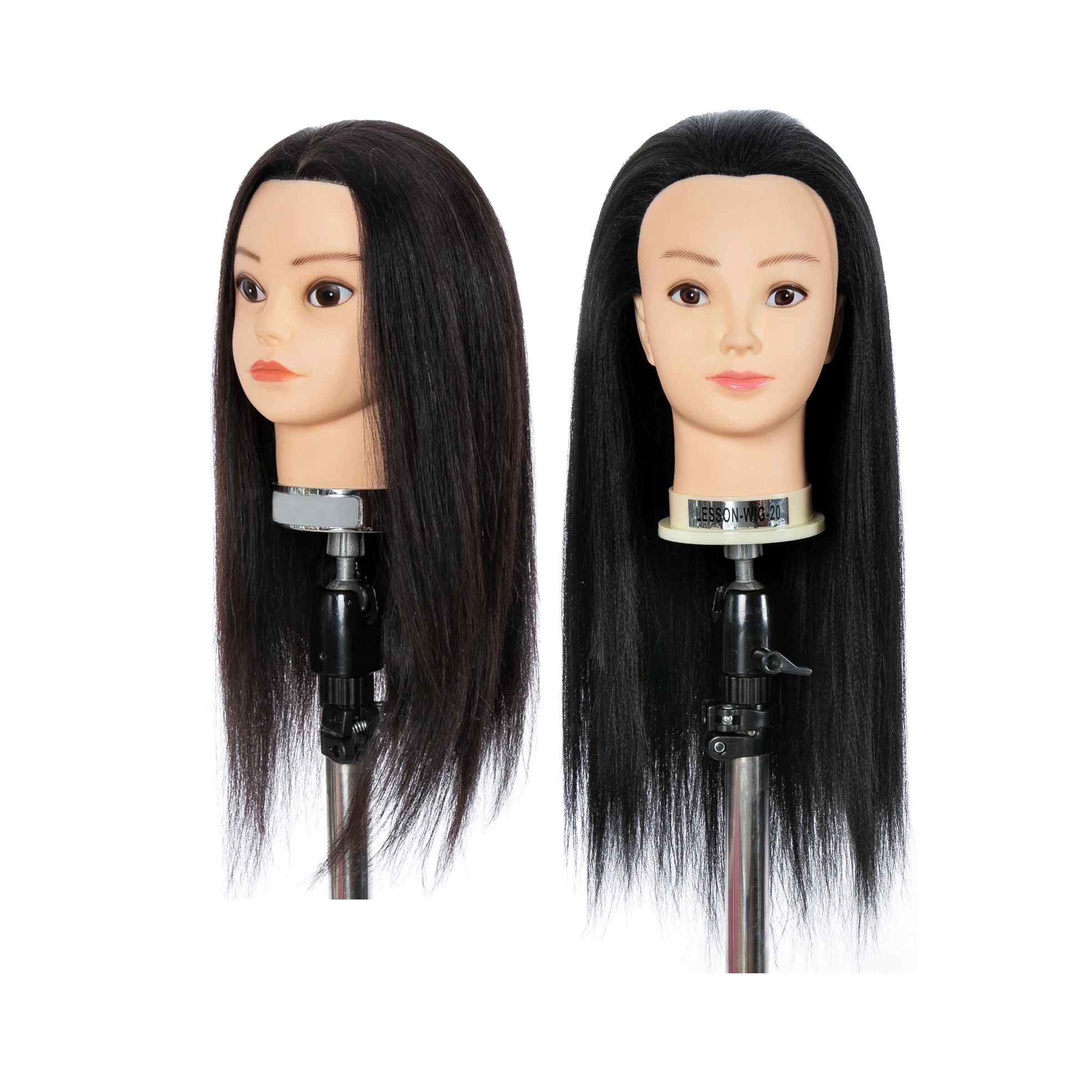 First Beauty 100% percent human hair training mannequin head for cosmetology practice human hair mannequin head