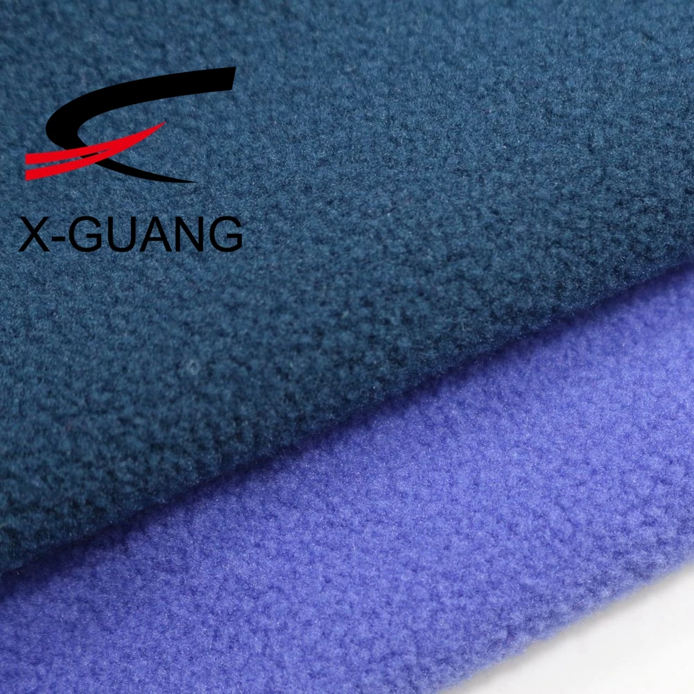 50% Polyester 50%Cotton Brushed Recycled Polar Fleece Fabric One Side Brush Printed Super Soft Fleece