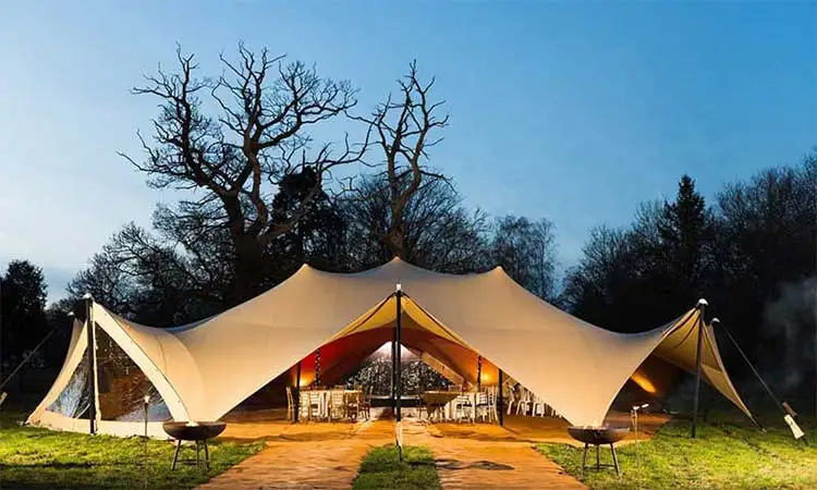 New style portable popular big bedouin luxury outdoor waterproof stretch event tent