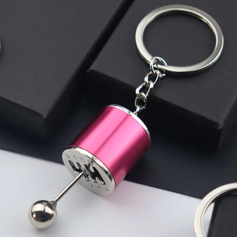 Car Speed Gearbox Lever Metal Keychain Gear Head Keyring Metal keychain