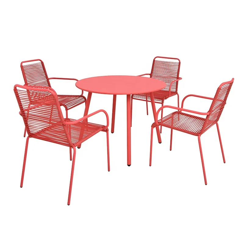 
ARLES Red Outdoor Restaurant Cafe Stackable French Dining Chairs for Restaurant Dining  (1600183411477)
