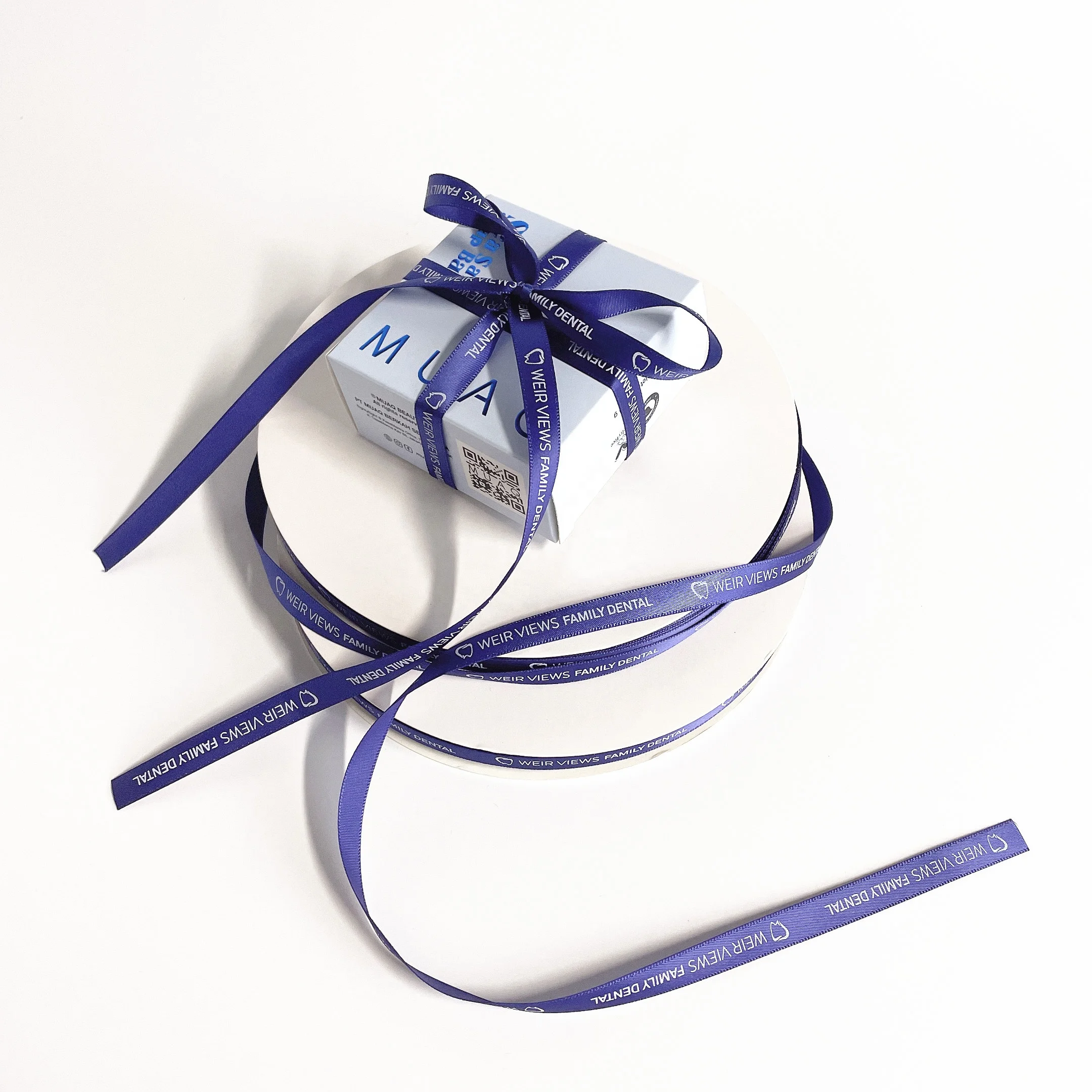 New design custom bow ribbon rose gold 2.6cm width ribbon gift boxes ribbon
