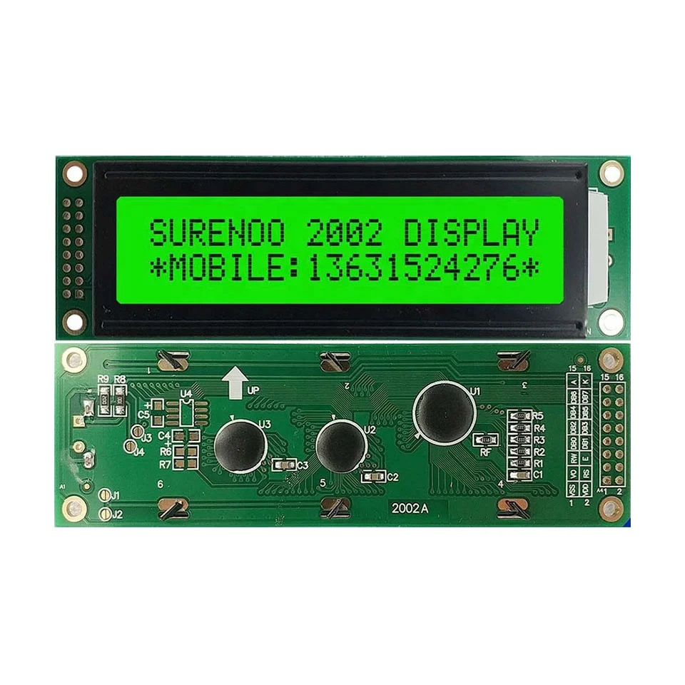 116*37MM 202 2002 20X2 Character LCD Module Display Screen Panel LCM with LED Backlight English Japanese Russian European